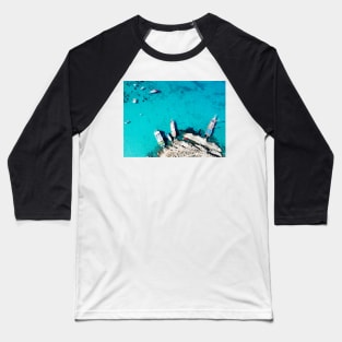 Aerial View of Boats Baseball T-Shirt